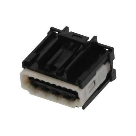 Molex Board Connector, Male, Straight, Crimp Terminal, Locking, Black Insulator, Receptacle 349690140